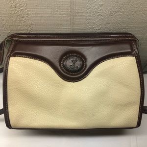 Vintage NWT Dolce Vita Classic Jackson Womens Small Purse Handbag White/Brown